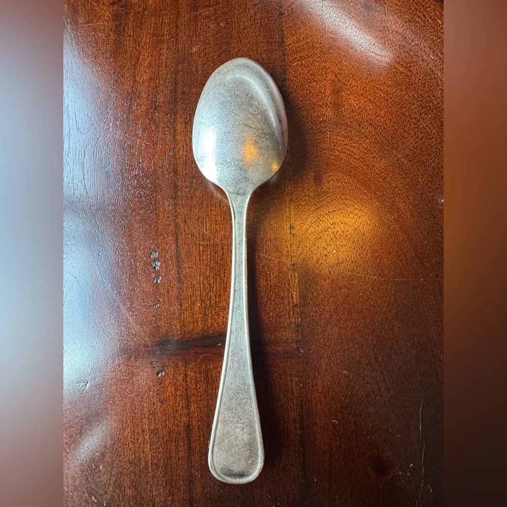 Vintage Silverplate Spoon Engraved Flatware